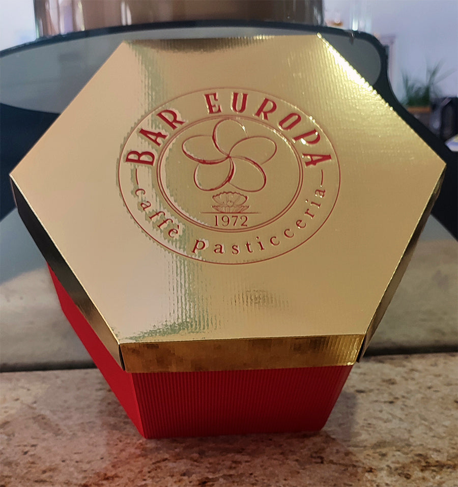 Panettone "Lampone e Cioccolato Bianco" Artigianale Tradizionale,Lievitazione Naturale.